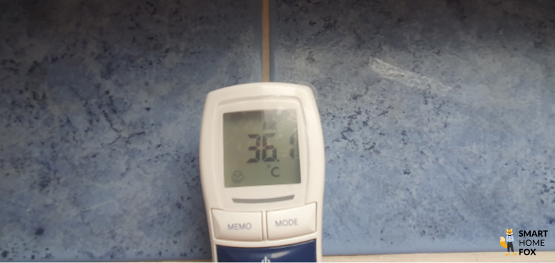 Instaheat im Bad Testergebnis